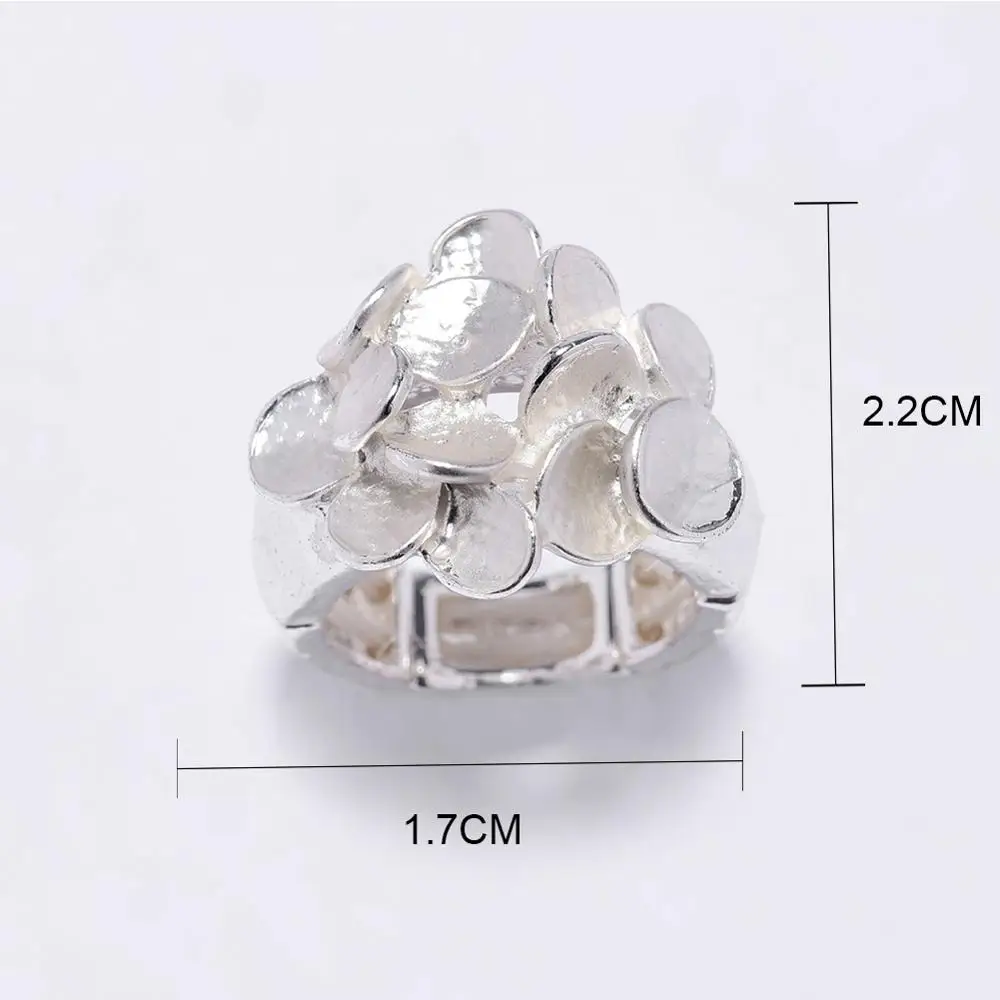 Женское кольцо Cring Coco модного серебристого цвета с геометрическим рисунком