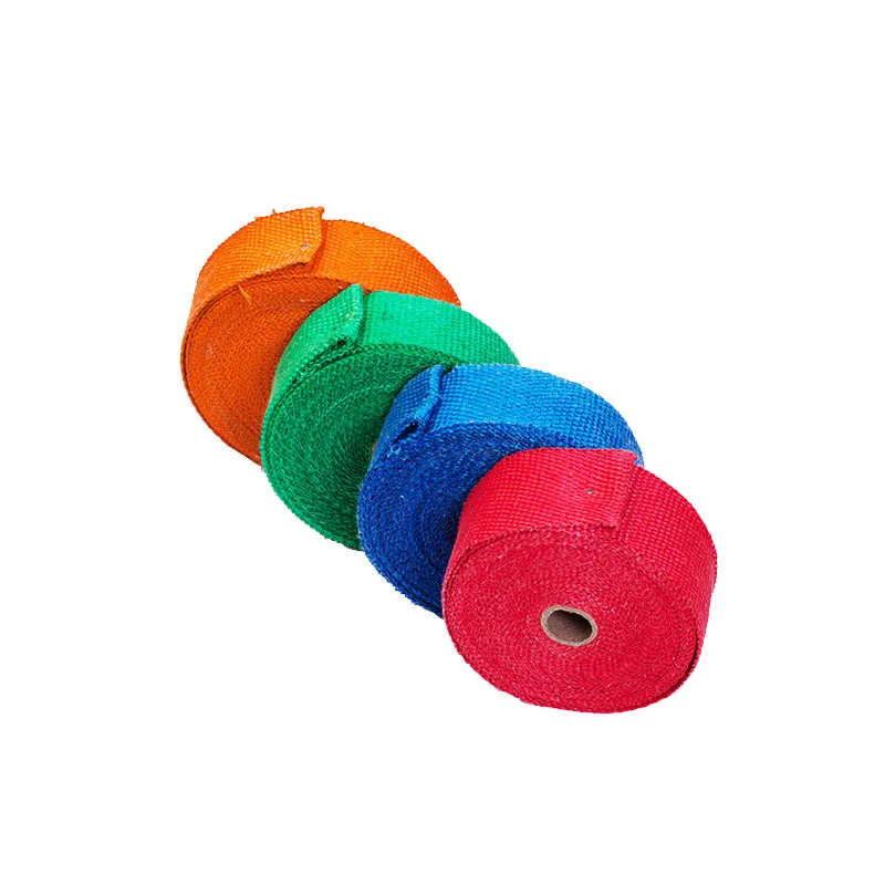 

5 см * 5 м/10 м/15 м рулон Стекловолоконная Тепловая щит для выхлопной трубы мотоцикла Тепловая оберточная лента тепловая защита для выхлопной т...