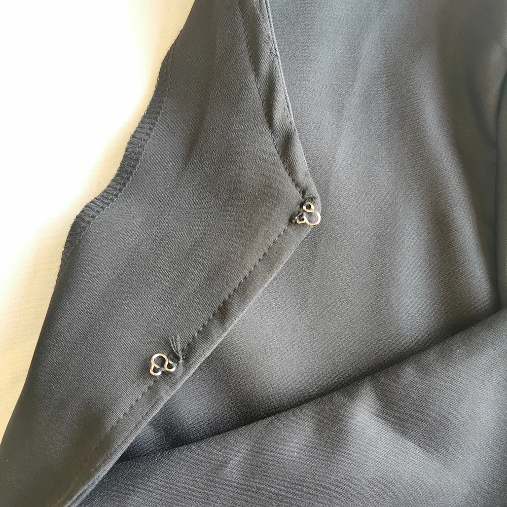 Женское винтажное платье в африканском стиле Осеннее Черное длинное с