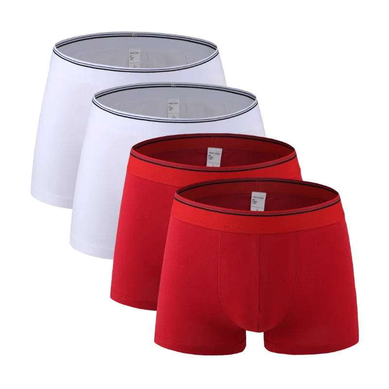 4Pcs 2425 Mix C28 4 шт./лот, мужские хлопковые трусы, новинка, модные, сексуальные, брендовые, качественные, мужские боксеры, шорты, новинка, Mr нижнее белье, мужские трусы, большие, толстые, 6XL, 8XL - Цвет: 4Pcs 2425 Mix C28