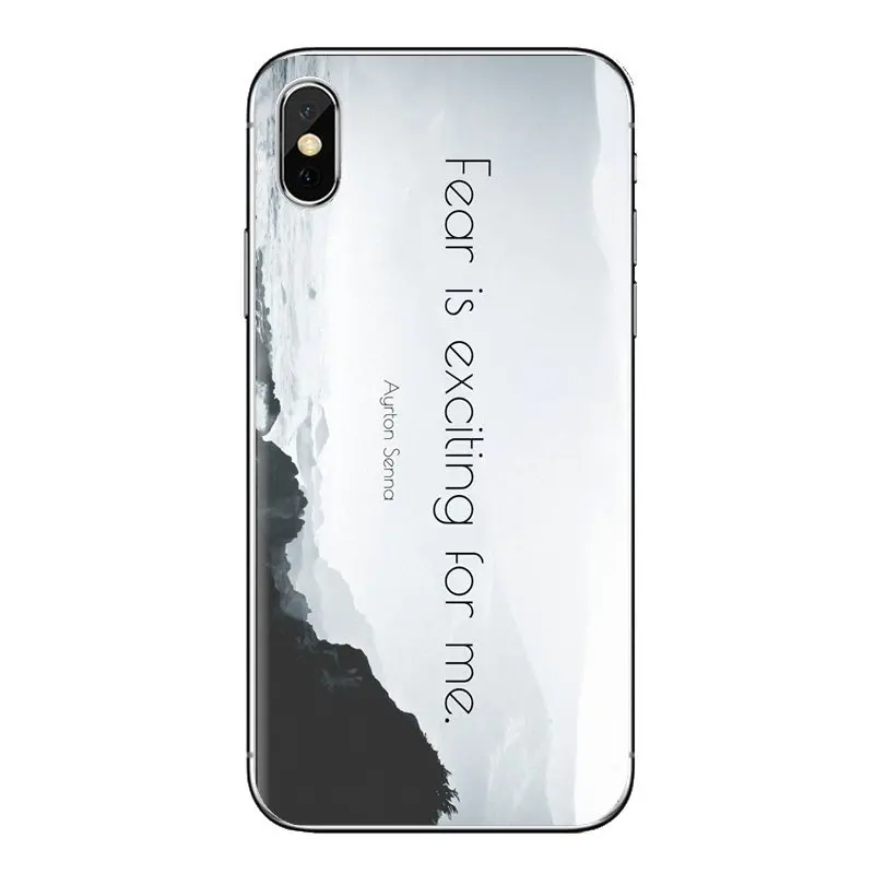 TPU Case For Huawei G7 G8 P7 P8 P9 Lite Honor 4C 5X 5C 6X Mate 7 8 9 Y3 Y5 Y6 II 2 Pro 2017 Ayrton Senna Drive Racing Star quote |