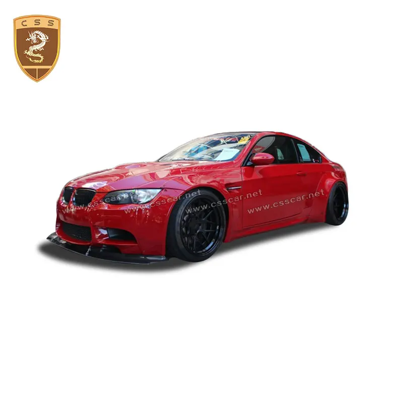 

For BMW E92 M3 Body kit spoiler For BMW E92 M3 Rear lip rear spoiler front Bumper Diffuser Bumpers Protector FRP+CF