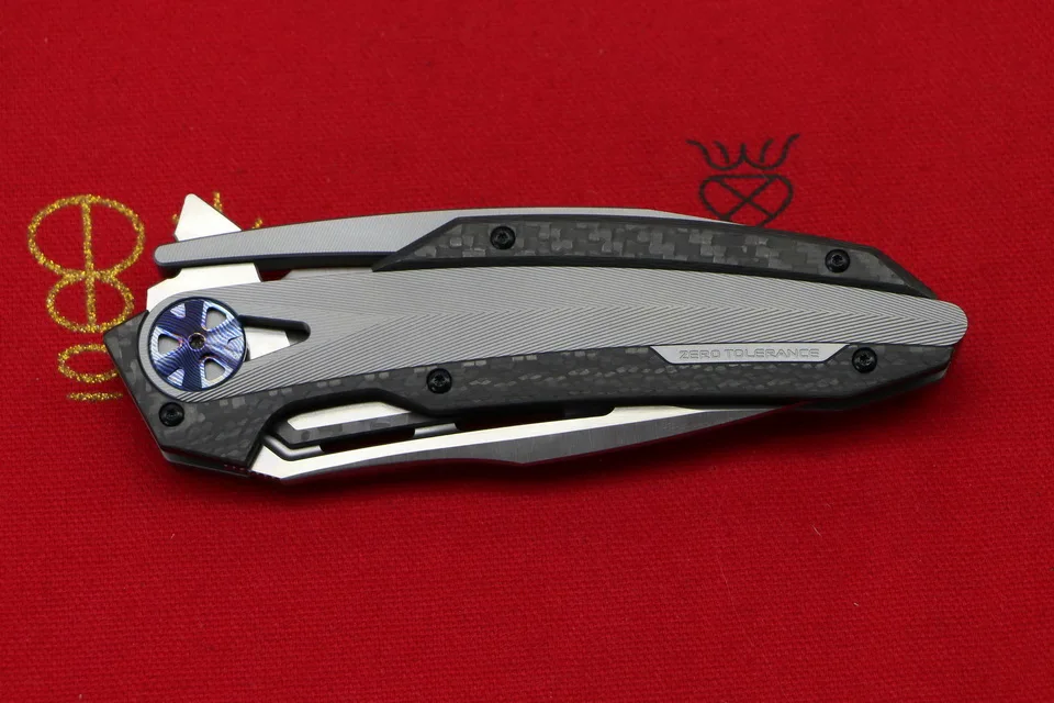 Новинка KANEDEIIA ZT0999 складной нож M390 лезвие Титан+ рычаг CF утилита Кемпинг Охота Карманные Ножи EDC инструменты