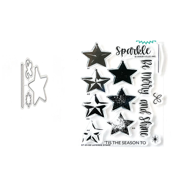 

Christmas Star Metal Cutting And Stamps Stencil Diary Scrapbooking Easter Craft Engraving Making Stencil Handmade New Arrival