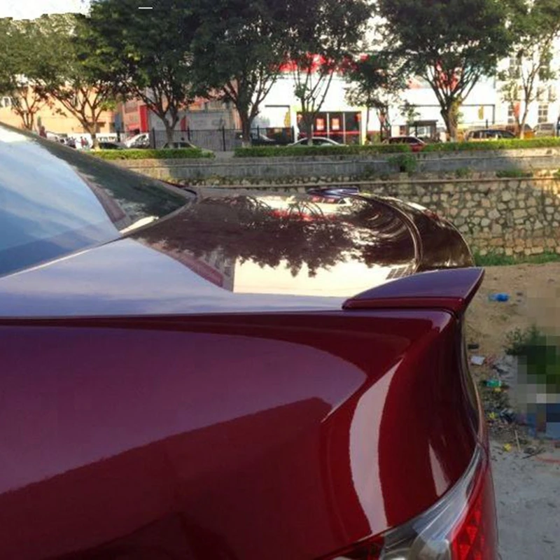 Задний спойлер багажника из АБС-пластика угольная поверхность задний с утиным