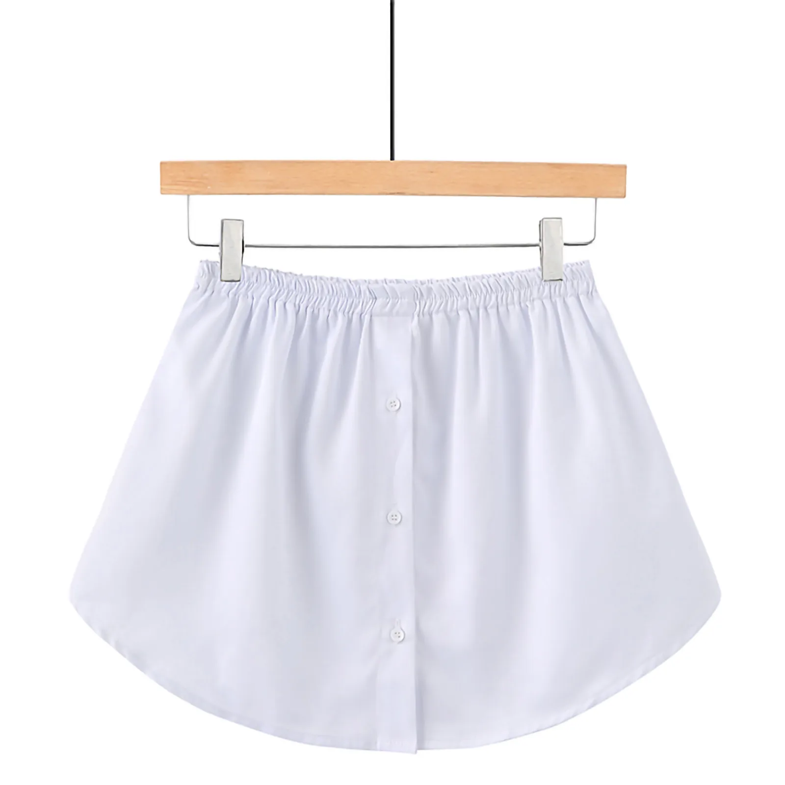 

Women Layered Tiered Sheer Solid Color Extender Half Slip Plus Size Skirt Adjustable Layering Fake Top Lower Sweep Set S-3XL