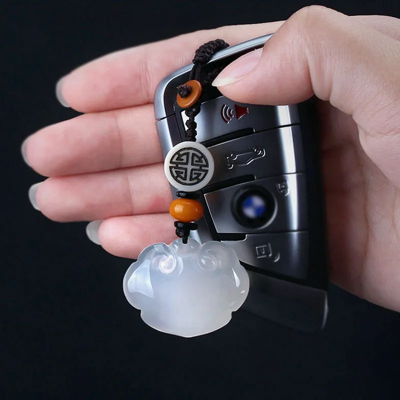 Халцедон мирная руйи замок брелок Подвеска Мужская и женская сумка для