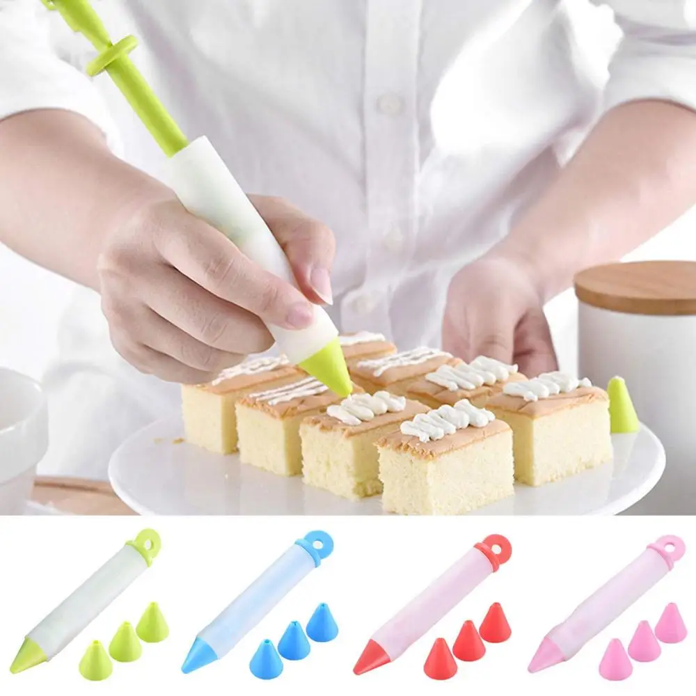 Силиконовые Еда пишущая ручка торт для украшения выпечки кремом Кондитерские
