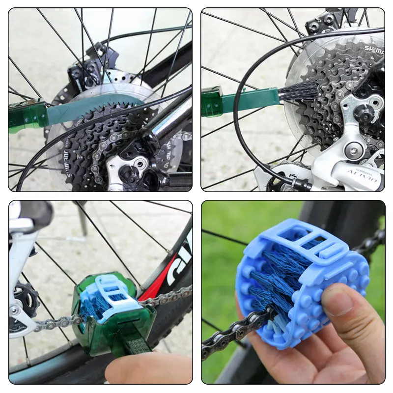 

Precision Bicycle Cleaning Tools Set Including Bike Chain Cleaner Suitable For Mountain, Road, City, Hybrid, Folding Bike