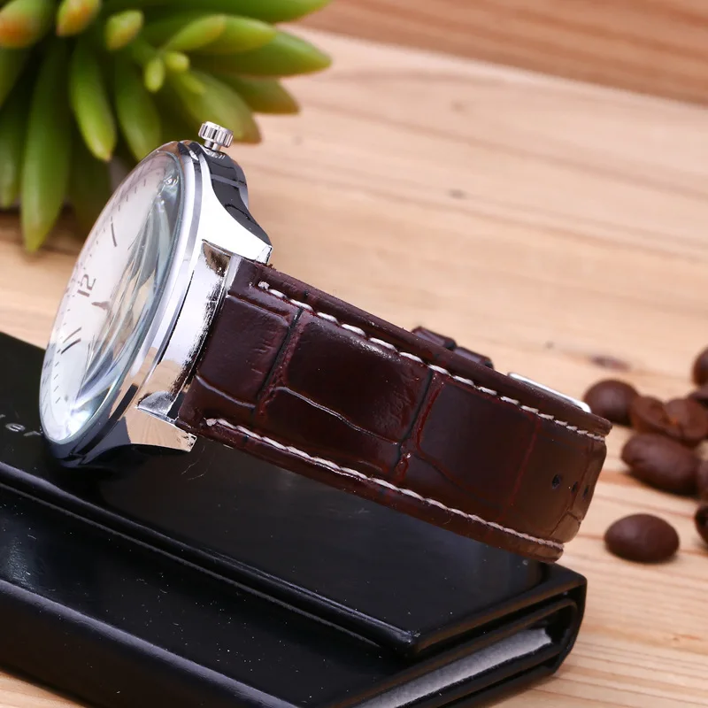

relogio masculino Fashion Casual Bussiness Quartz Watch Men Military Chronograph Leather Watches Men Wristwatch Reloj Hombre