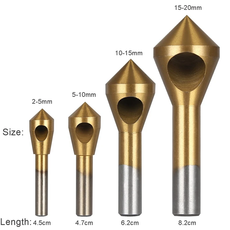 Зенковка Набор бит 1 шт. ручной шлифовальный инструмент набор 4 с титановым