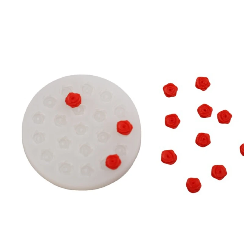 

Mini Rose Shape Silicone Mold for Handmade Soap Cake Jelly Pudding Chocolate Baking Tool Cake Decor Making Crafts