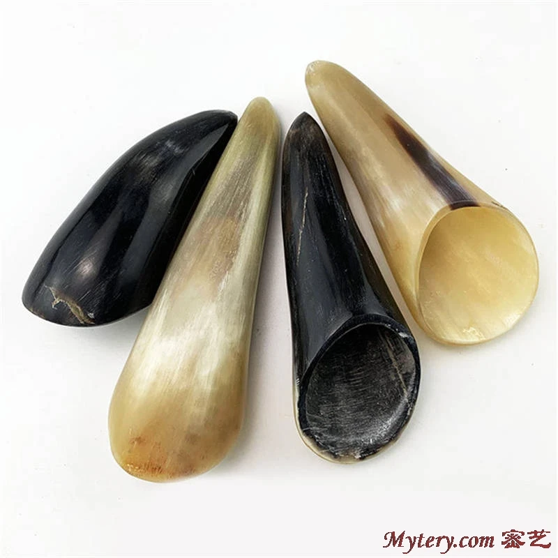 Натуральный Рог Guasha лечебные инструменты массажные палочки чайная ложка Тибет