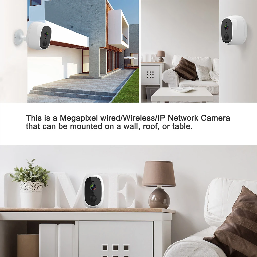 IP камера 1080p HD батарея WiFi Беспроводная наблюдения 2.0MP Домашняя безопасность