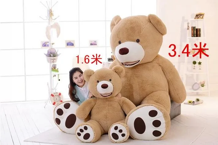 Продажа игрушек большого размера 200 см американский гигантский медведь плюшевый