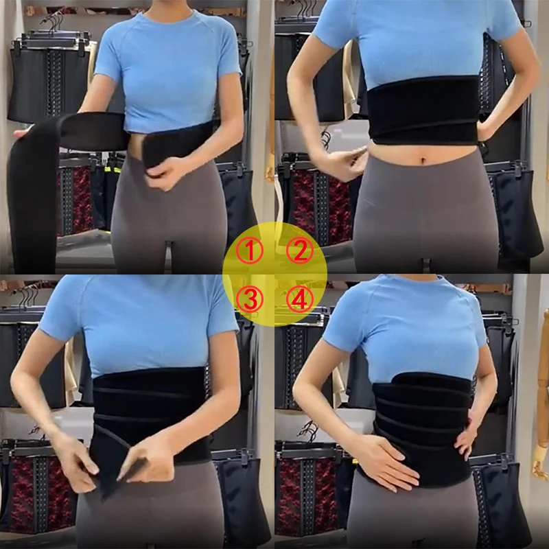 

Free Size Waist trainer Trimmer Sweat Slimming Belt Wraps Weight Loss Sauna Belt Short Long Torso Waist Shaper for Women Men