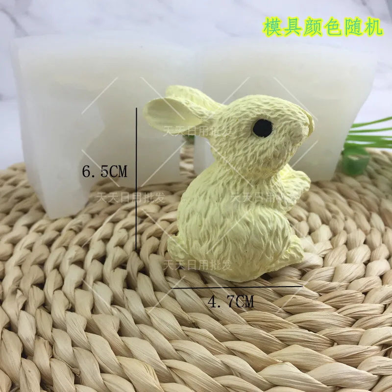 3D утка кролик Силиконовые Формочки Для фондана инструменты для украшения торта мыло свечи силиконовые формы