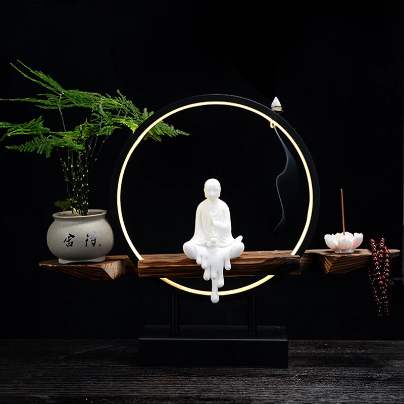 

Waterfall Incense Burner Ceramic Vintage Indoor Gothic Incense Burner Holder Arabic Waterfall Wierook Houder Insence Burner
