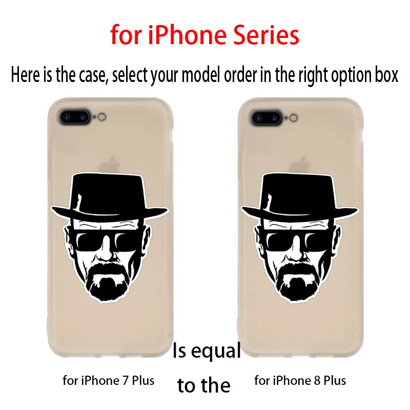 Силиконовый мягкий чехол для iPhone 13 11 12 Pro X XS Max XR 8 7 6 Plus SE Coque Breaking Bad желтый на черном