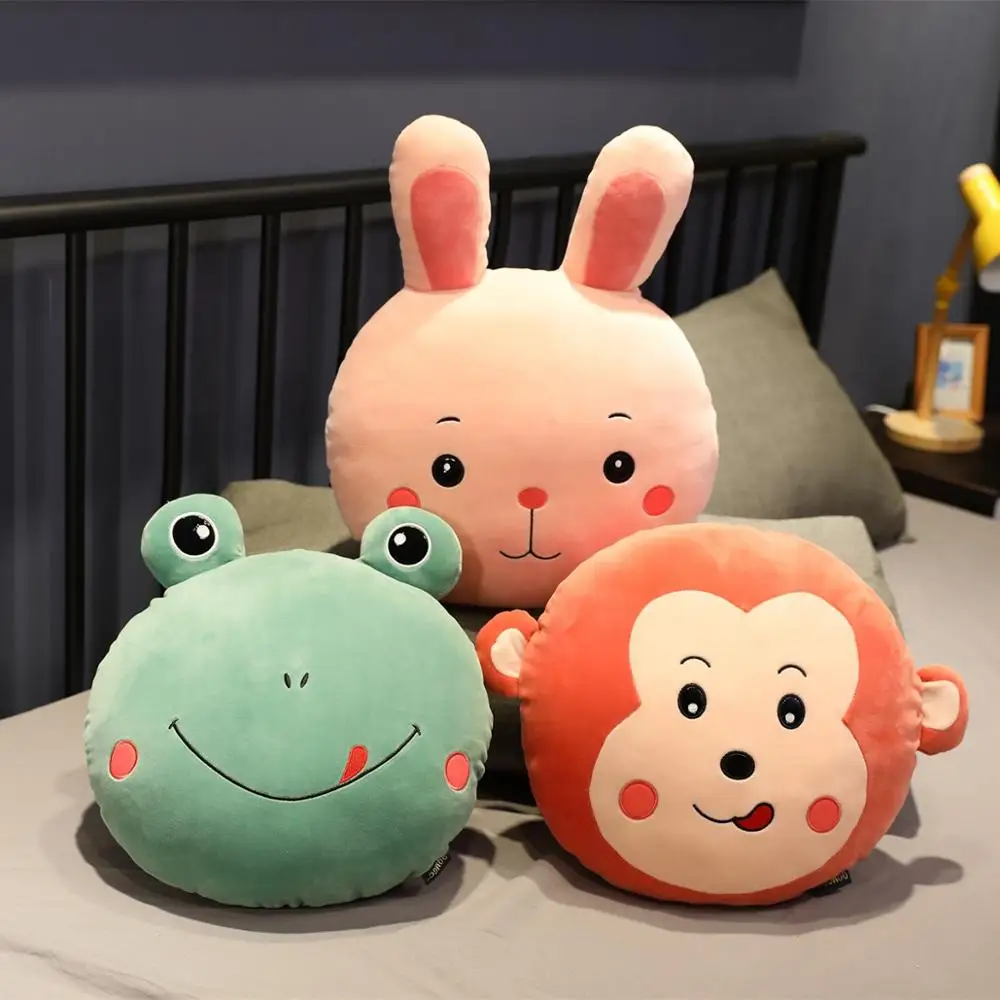 

Cartoon new Animal round pillow fat plush toy soft stuffed cushion appease doll high quality lovely gift for Child girl