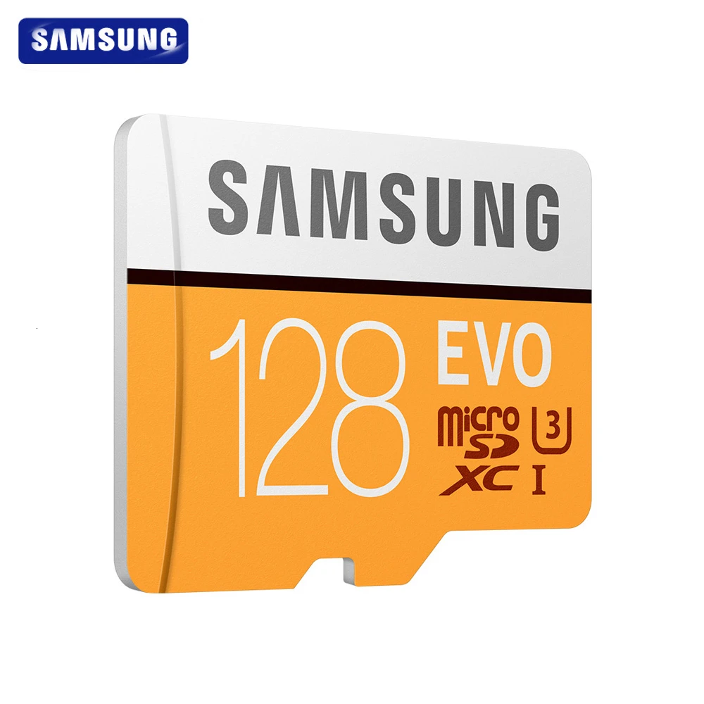 Оригинальная карта памяти SAMSUNG Micro SD EVO 64 ГБ класс 10 128 макс. 100 флэш SDXC U3 4K HD для