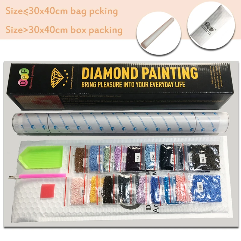 DPF Diy Алмазная вышивка крестиком на рисунке &quotРозовая роза&quot камни в форме