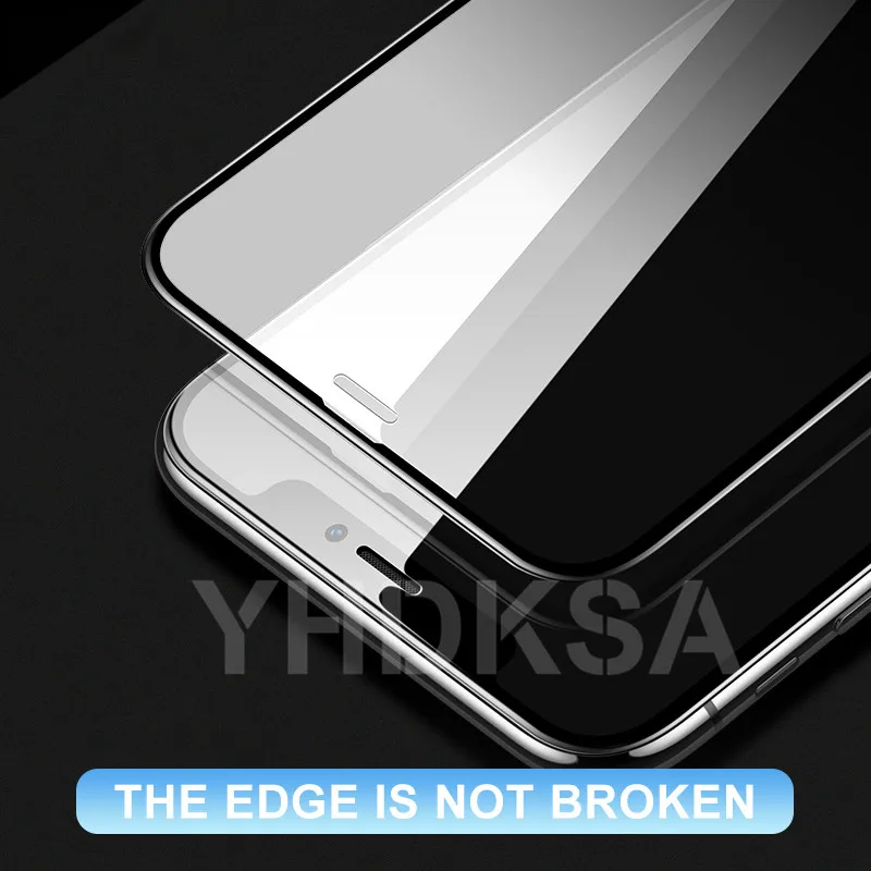 100D Curved Protective Tempered Glass on the For iPhone 6 6s 7 8 Plus Glass Screen Protector For iPhone X XR XS 11 Pro Max Film