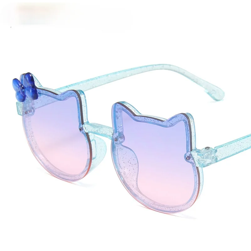 

Cute Butterfly Children Sunglasses Cat Blue Pink Glasses Girls Kids Eyeglasses Colored Lenses Boys Baby Shades Vogue Trends 2021