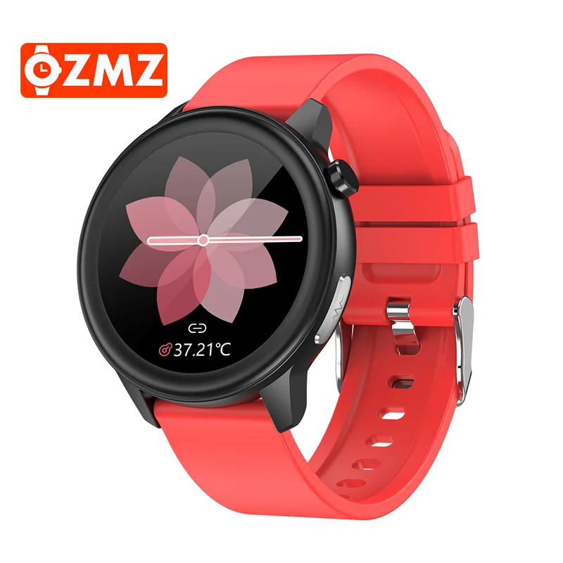 

2021 E80 Health Smart Watch Full Touch Screen Heart Rate Body Press Temperature Women smartwatch Fitness Tracker For Android IOS