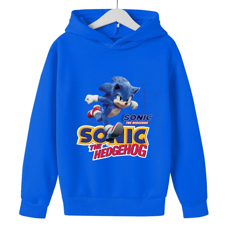 

2021 Spring and Autumn New Boy Clothes Hooded Sweatshirt Sonic Youth Clothes Children's Hooded Casual Children's Clothes