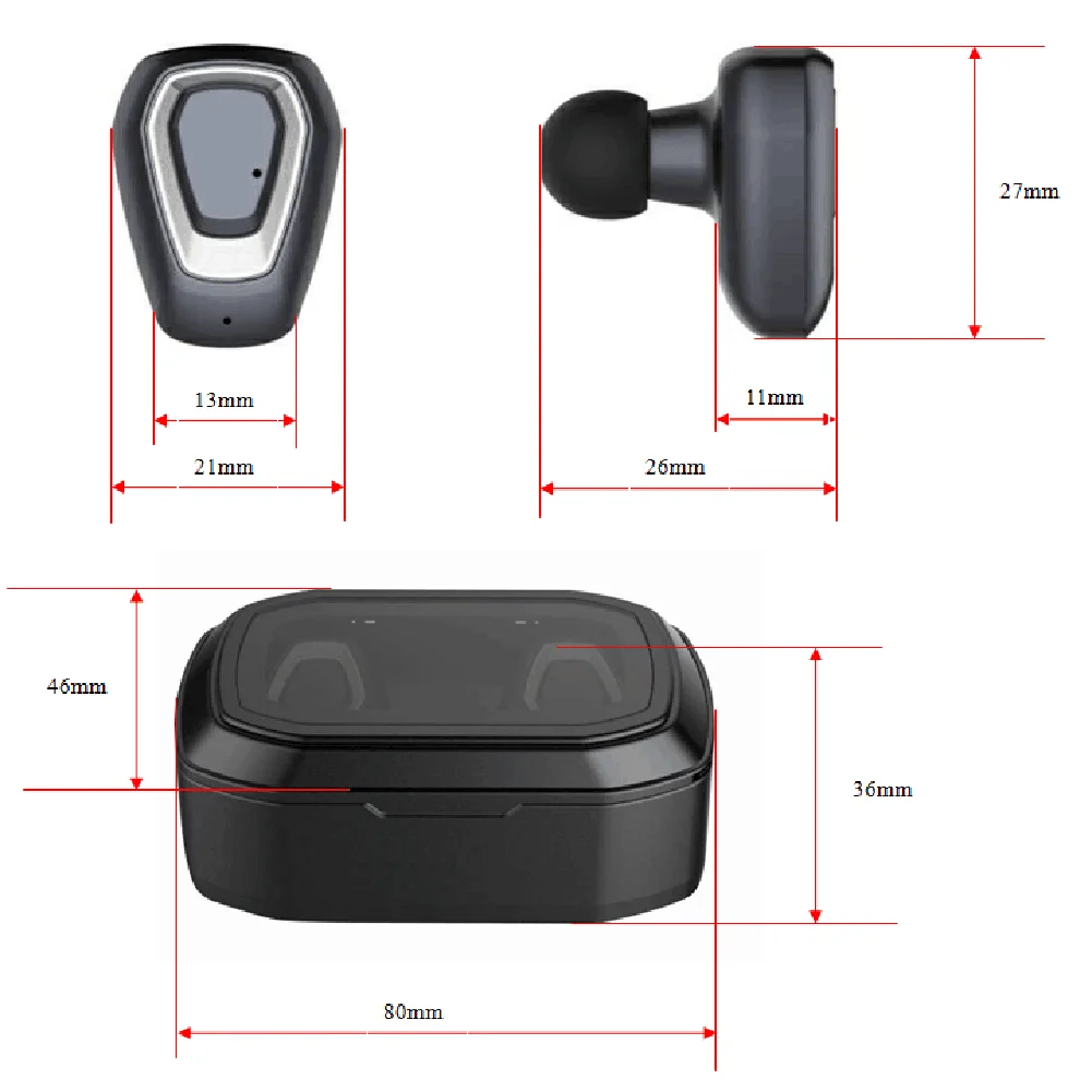 A7 TWS беспроводные Bluetooth наушники бинауральные стерео наушники с зарядным устройством для ноутбука/ПК/планшета для iphone Android