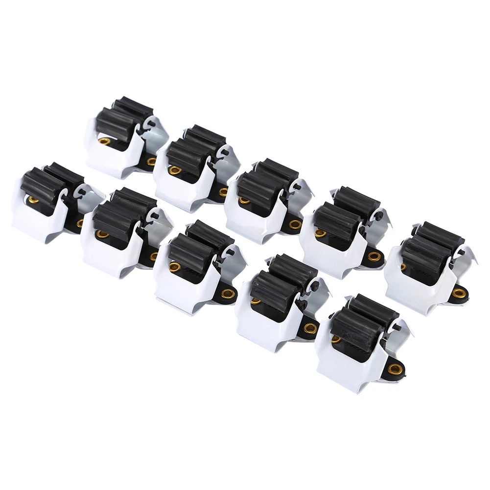 

10 шт./компл. настенный держатель для швабры, держатель для метлы, стойка, органайзер для ванной комнаты, подвесной кухонный инструмент с винт...