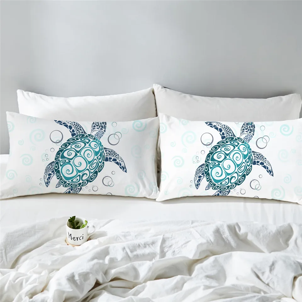 BeddingOutlet Turtle Pillow Case Golden Tortoise Pillowcase Luxury Animal Pillow Cover Bohemian Yellow for Bedroom Fronha - Цвет: 4