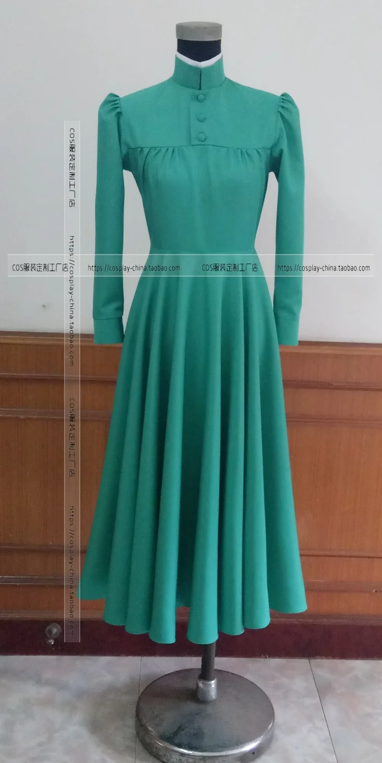 Howl's Moving Castle Sophie Hatter Cosplay Costume green cosplay Dress Custom-made |