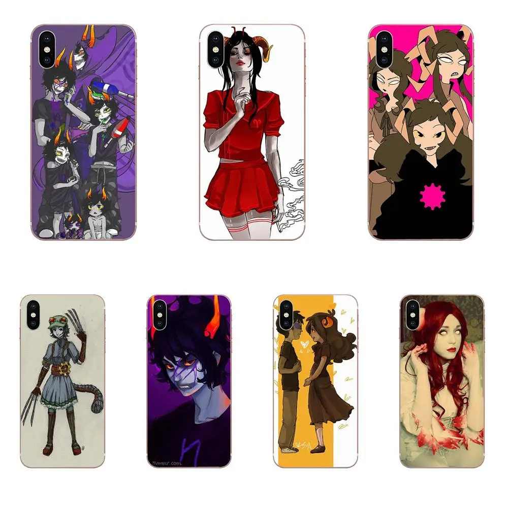 Лучшие чехлы из мягкого ТПУ для Samsung Galaxy Note 5 8 9 S3 S4 S5 S6 S7 S8 S9 S10 mini Edge Plus Lite Homestuck Aradia |