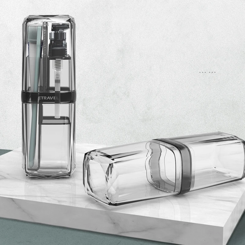 

Travel Toothbrush Cup Storage Box Towel Toothpaste Holder Toothbrush Cosmetic Box Toiletries Bathroom Toilet Accessories