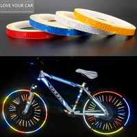 8m tape bike reflective stickers diy decoration film creative bicycle warning strip wrap motorcycle car accessories interior