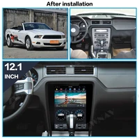 android 10 for ford mustang 2010 2014 vertical tesla screen radio car multimedia player stereo gps navigation carplay dsp