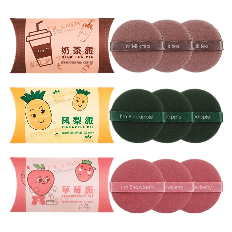 3pcs/set Air Cushion Cosmetic Puff Women Beauty Makeup Puff Kit Foundation Powder Concealer BB Cream Blender Face Make Up Tools