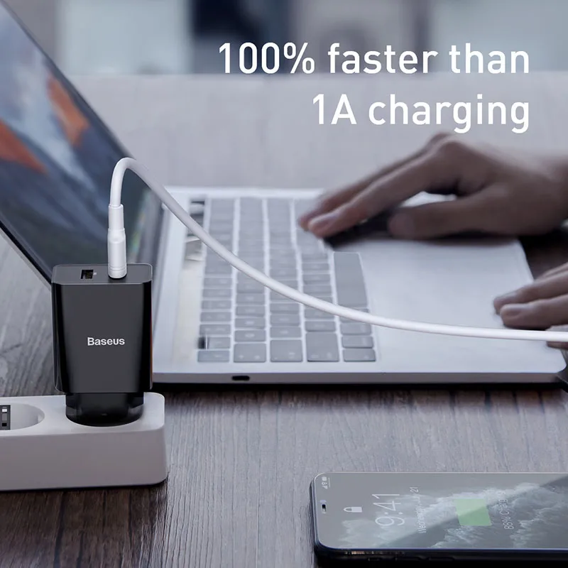 baseus dual usb charger eu plug charger 2 1a wall charger max mobile phone charging mini adapter travel charger for iphone free global shipping