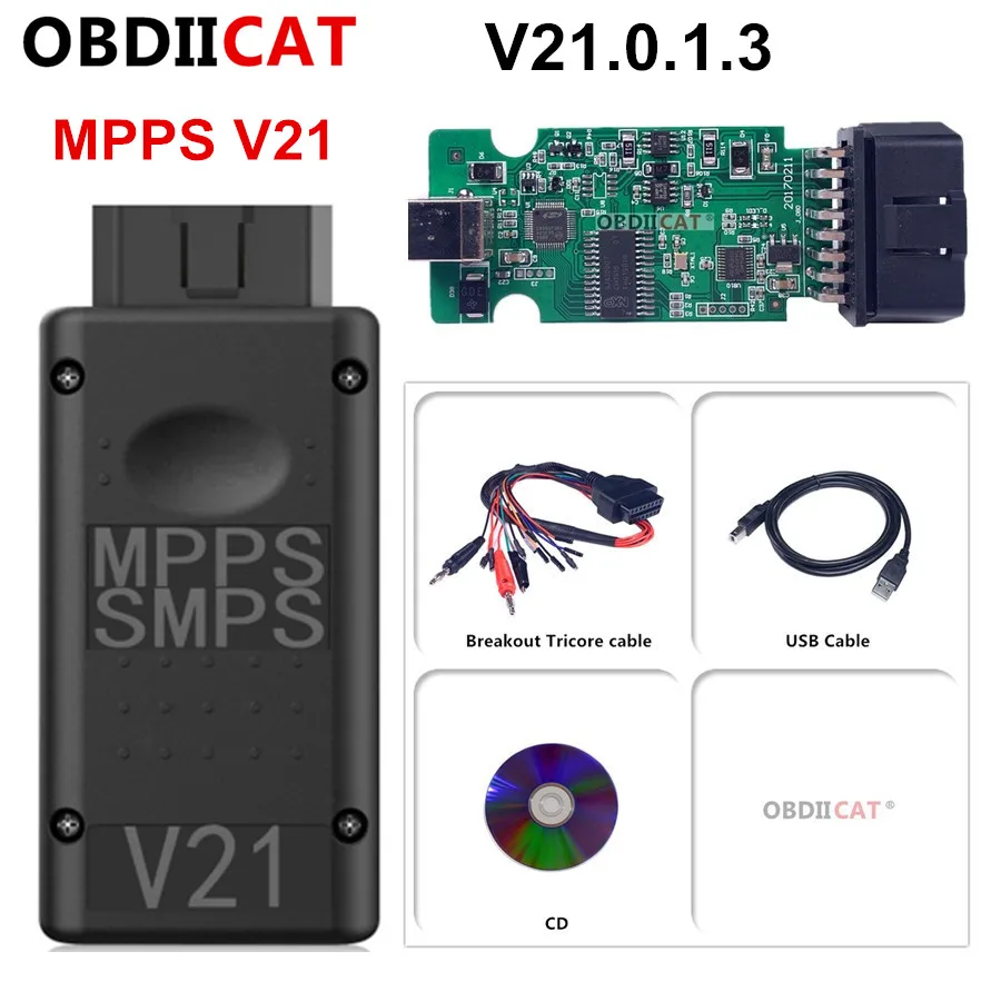 

New Arrival OBD2 MPPS V21 Auto ECU Chip Tuning Interface For EDC15 EDC16 EDC17 Won't Lock The Device V18 V16 CAN Flasher