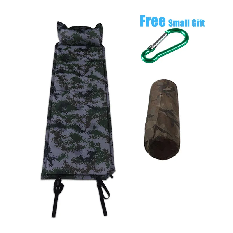 MYJ Сверхлегкий складной коврик для сна влагостойкий с подушкой Самонадувающийся