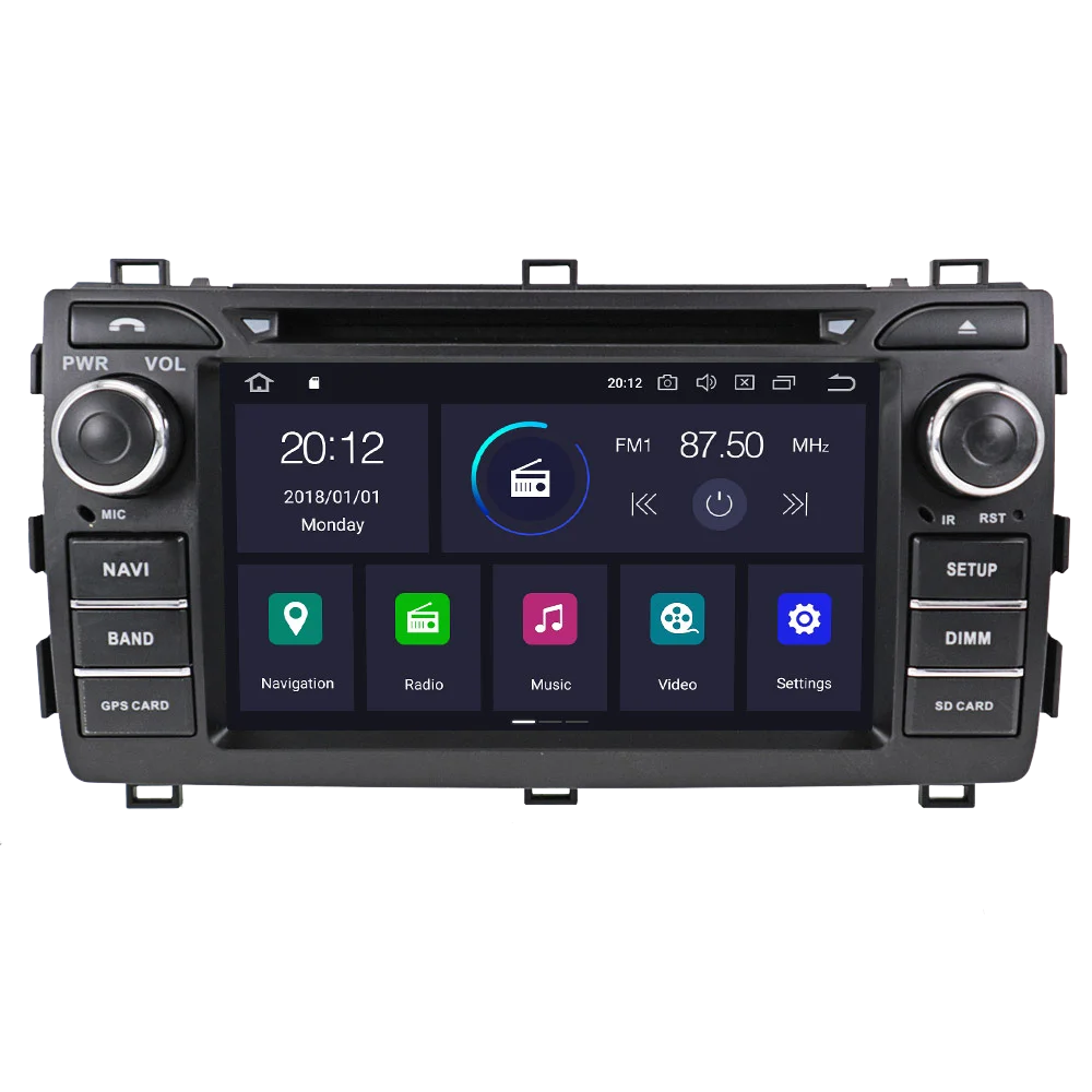 Андроид 11 для автомобиля Toyota Auris 2013-2015 GPS-навигация автомобильный стерео мультимедийный видеоплеер Carplay лента головного блока.