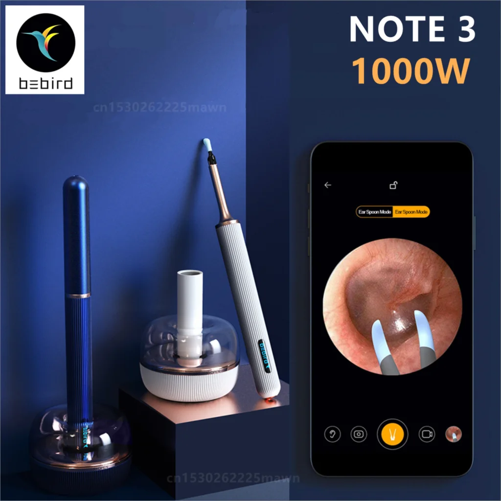 Bebird NOTE3 Pro Wireless Visual Ear Cleaner Stick Wax Picker 1000W Precision Endoscope Mini Camera Health Care Tweezer Otoscope