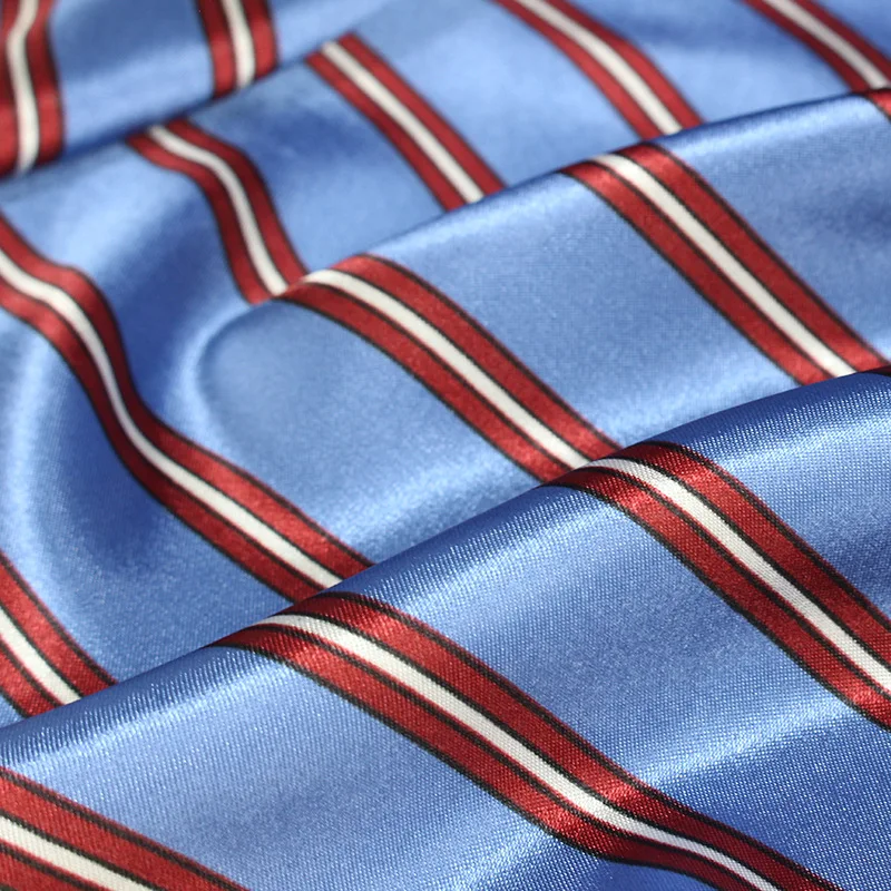 Хиджаб новый шелковый шарф с принтом в полоску квадратный платок роскошный