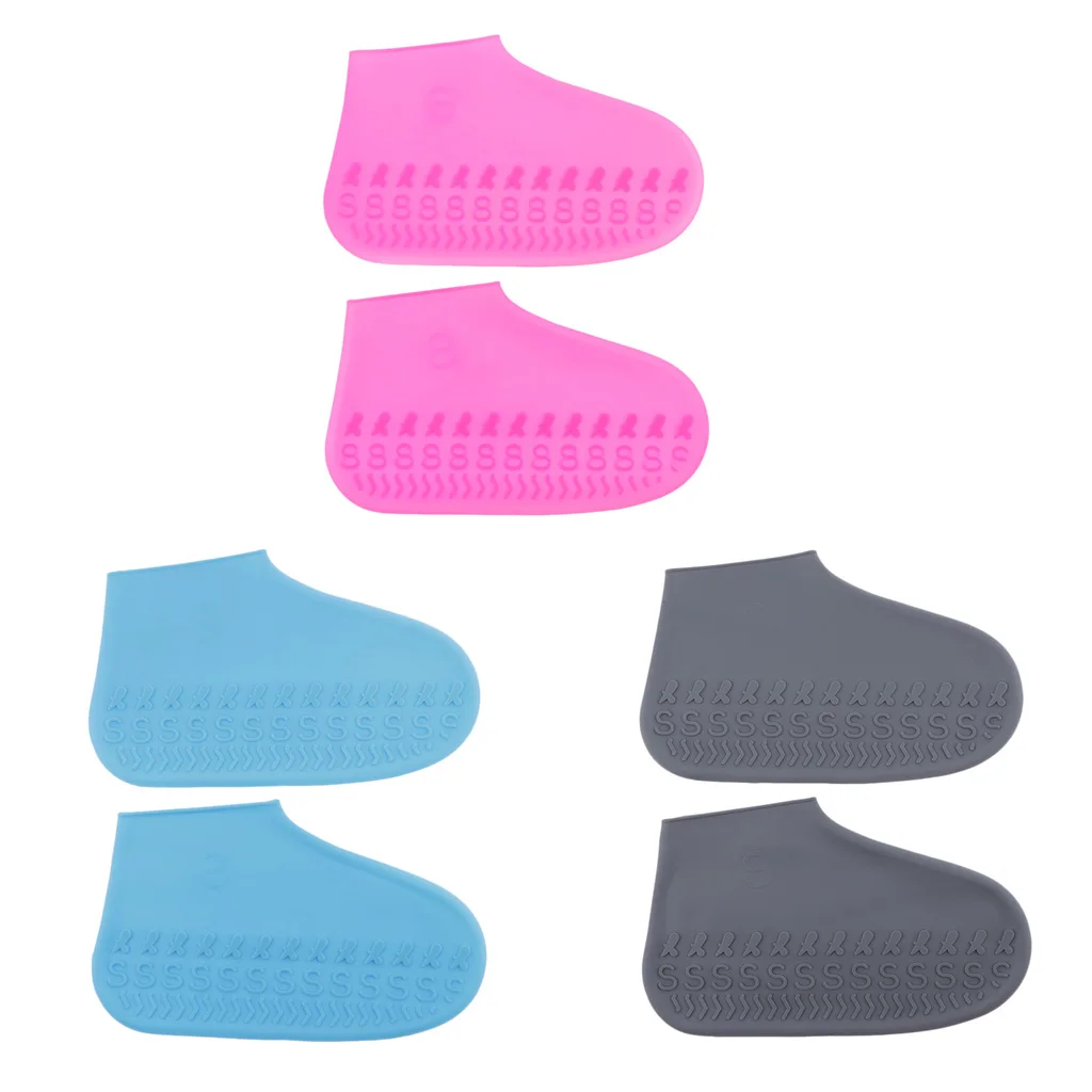 

Reusable Silicone Shoes Cover Unisex Boots Shoe Overshoes Outdoor Footwear