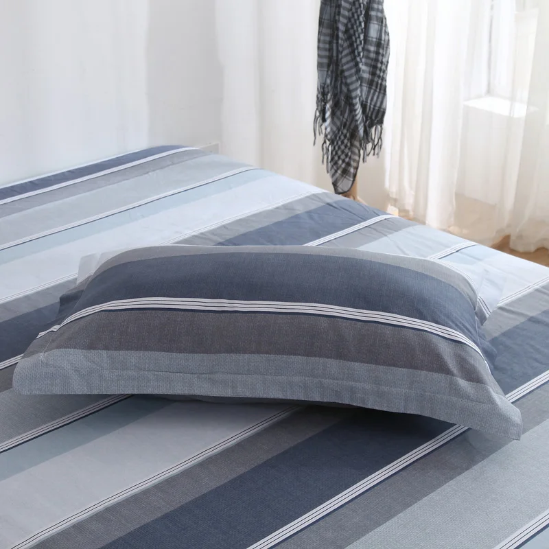 Комплект постельного белья из 100% хлопка в полоску современный комплект