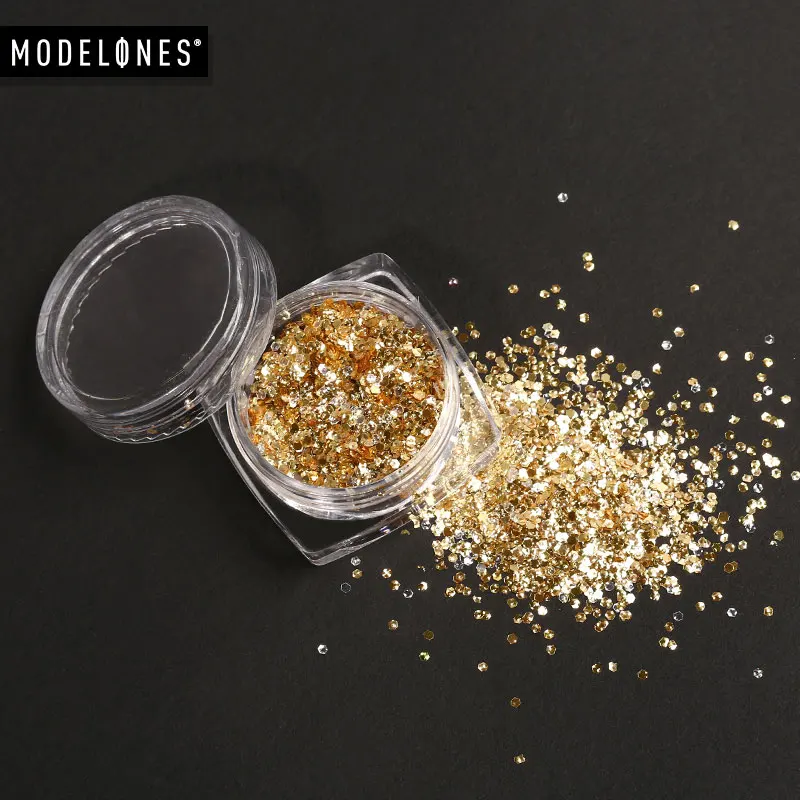 Modelones 0 5 г рыбья чешуя для ногтей блестящая пудра с пайетками 12 цветов красочные