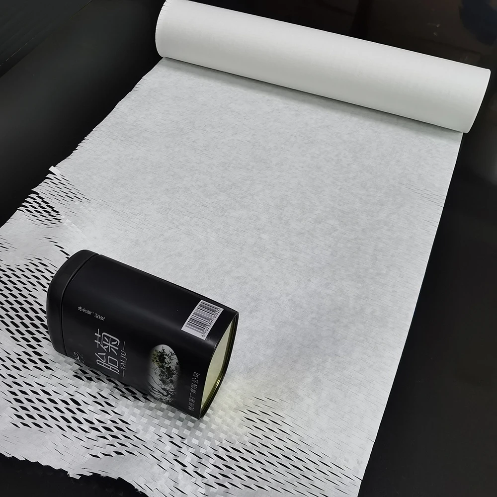 

Hysen New Arrival 50cm*1m White Color Innovative Transportation Material for Tea Packaging Plastic Alternative Paper Honeycomb