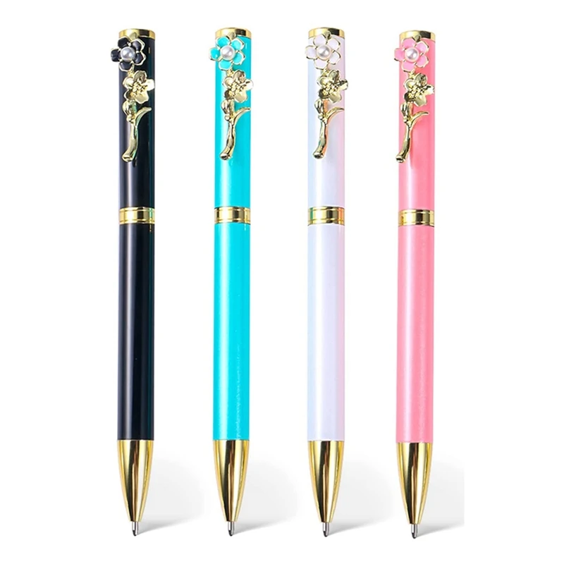 4 шт. металлические шариковые ручки с черными чернилами 1 мм |